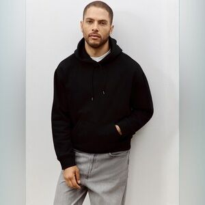 H&M Relaxed Fit Black Hoodie